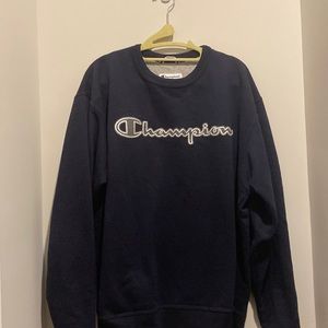 Navy Champion Crewneck